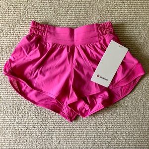 lululemon hotty hot LR 2.5” sonic pink size 2 NWT